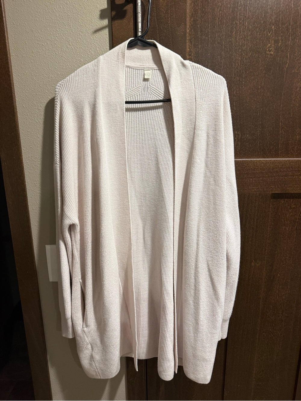 White Lululemom cardigan